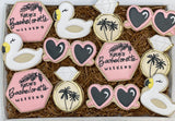 Tropical bridal shower themed Sugar Cookies - 1 Dozen