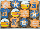 Astros themed birthday - 1 dozen