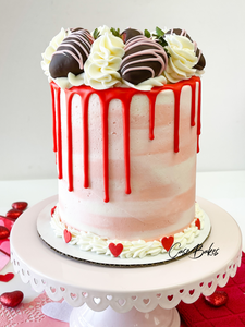 Strawberry Valentines Cake - 5"