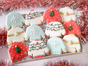 Ugly Christmas Sweaters Sugar Cookies - 1 Dozen