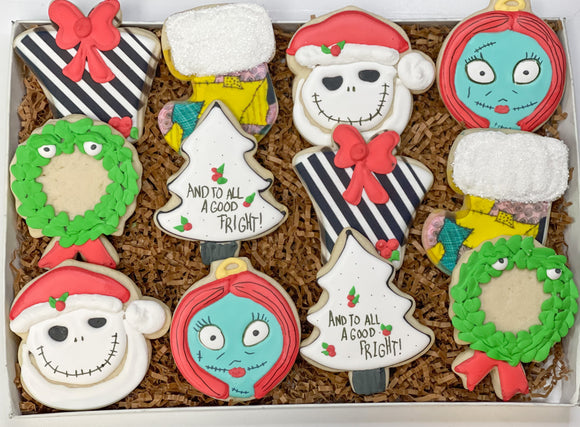 Nightmare before Christmas sugar cookies - 1 dozen