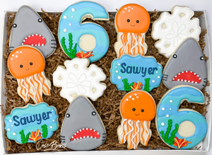 Under the sea friends birthday Sugar Cookies - 1 Dozen