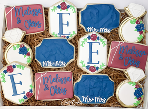 Modern Wedding Sugar cookies - 1 dozen