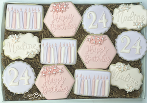 Birthday Sugar cookies - 1 dozen