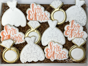 Bridal Shower Dress Sugar cookies - 1 dozen