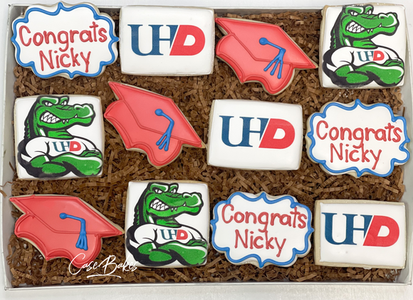 UHD Gator Graduation Sugar Cookies - 1 Dozen