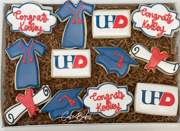 UHD Graduation Sugar Cookies - 1 Dozen