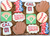 Rookie of the Year Baseball Birthday sugar cookies - 1 Dozen