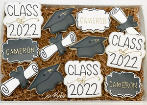 Graduation Class of Sugar Cookies - 1 Dozen