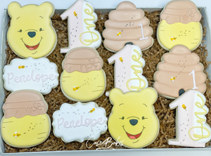 Winnie the Pooh Birthday sugar cookies  -1 Dozen