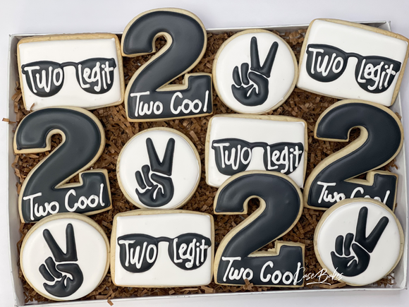 Two Legit birthday sugar cookies - 1 dozen
