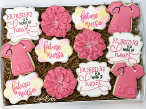 Nursing is a Work of Heart Sugar Cookies - 1 Dozen