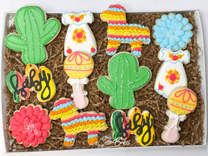 Fiesta Baby Shower Sugar Cookies - 1 Dozen