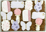 Butterfly baby shower sugar cookies - 1 Dozen