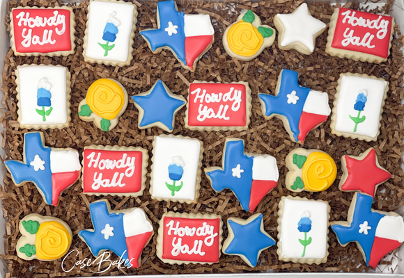 Texas Mini sugar cookies - 2 Dozen