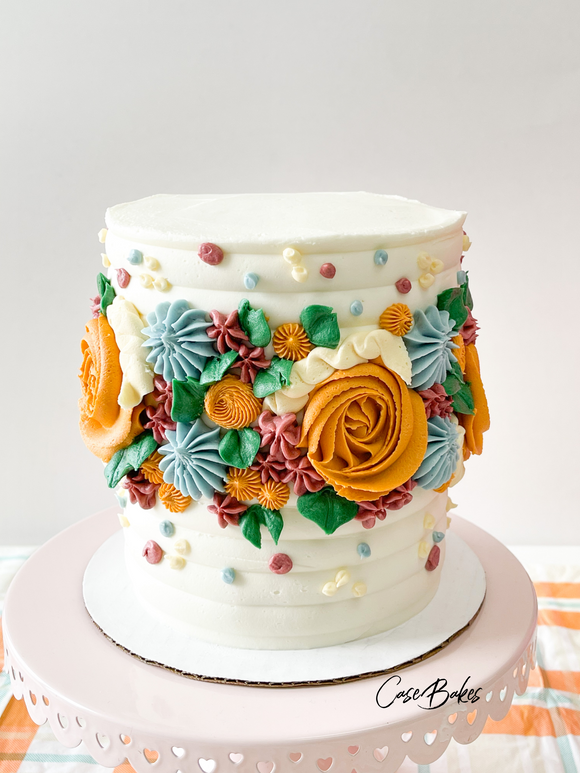 Fall Floral Cake