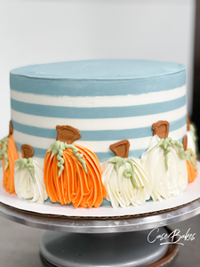 Striped Pumpkin Cake