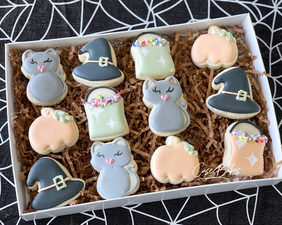 Muted Halloween Mini Sugar Cookies- 1 Dozen