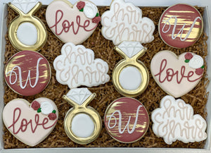 Wedding Love sugar cookies - 1 Dozen