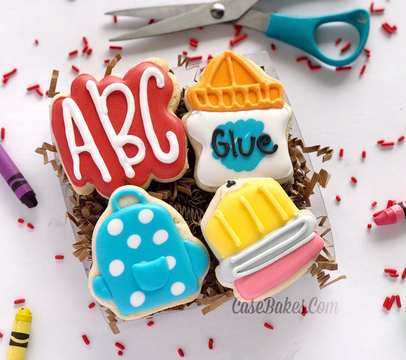 Mini School themed - 4 pack