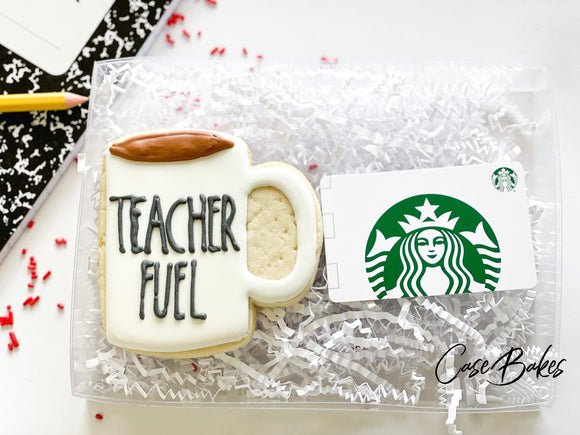 Teacher Fuel Cookie & Gift Card box set