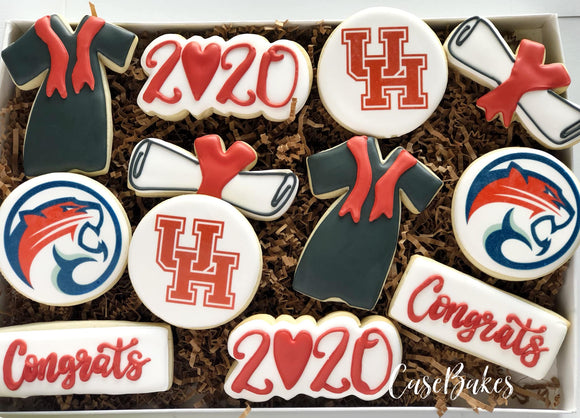 Uh Graduation Set UH Graduation - 1 Dozen – casebakes cookies